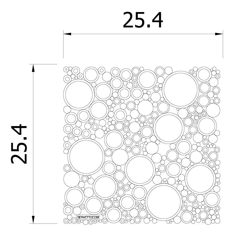 VedoNonVedo Bollicine decorative element for furnishing and dividing rooms - transparent orange 3